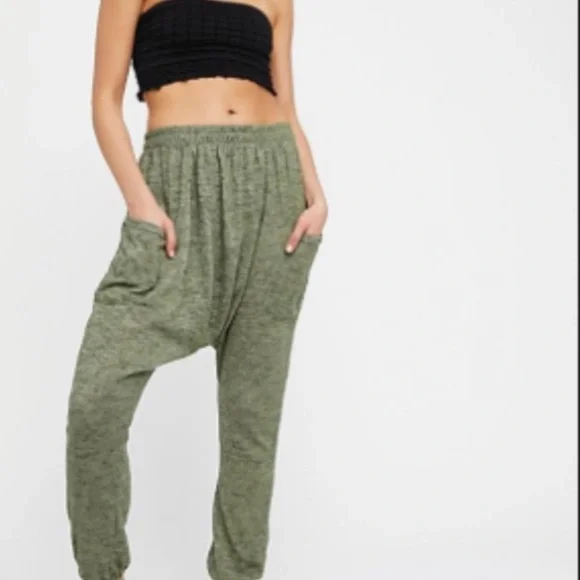 Free People Heather Gray Harem Jogger Pants - Picture 6 of 6